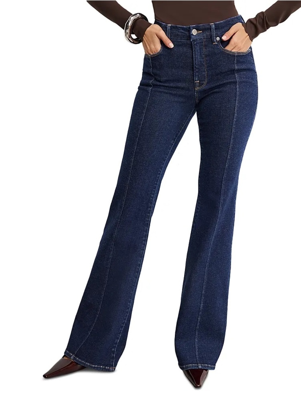 Good American Good Legs
Flare Jeans in Indigo 983